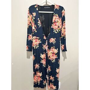 ZARA floral wrap Dress